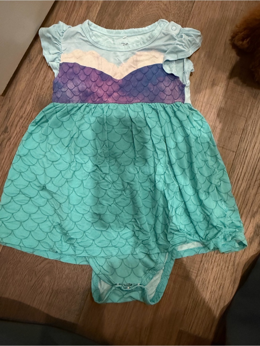 Posh Peanut Aqua and Purple Disney’s Ariel Toddler dress